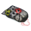 Schwarz-Rot - Front - Precision - Fußballtasche, Netzmaterial, für 10 Bälle