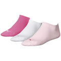 Pink - Front - Puma Unisex Sneakersocken für Erwachsene, 3er-Pack