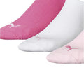 Pink - Back - Puma Unisex Sneakersocken für Erwachsene, 3er-Pack