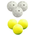 Gelb-Weiß - Back - Longridge - Übungs-Golfbälle  32er-Pack