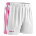 Weiß-Pink - Front - McKeever - "Core 22 GAA" Shorts für Herren-Damen Unisex