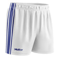 Weiß-Königsblau - Front - McKeever - "Core 22 GAA" Shorts für Herren-Damen Unisex