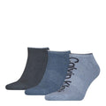 Denim - Front - Calvin Klein - Sneaker-Socken für Herren (3er-Pack)