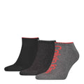 Grau-Schwarz - Front - Calvin Klein - Sneaker-Socken für Herren (3er-Pack)