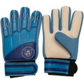 Himmelblau-Weiß - Front - Manchester City FC - "Delta" Torhüter-Handschuhe für Kinder