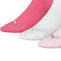 Pink - Side - Puma Unisex Kurzsocken für Erwachsene, 3er-Pack
