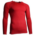 Rot - Front - Precision Herren-Damen Unisex Hemd Essential Baselayer, Langärmlig, sportlich