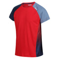 Leuchtend Rot-Dunkel-Jeansblau - Side - Regatta - "Corballis" T-Shirt für Herren