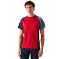 Leuchtend Rot-Dunkel-Jeansblau - Lifestyle - Regatta - "Corballis" T-Shirt für Herren