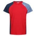 Leuchtend Rot-Dunkel-Jeansblau - Front - Regatta - "Corballis" T-Shirt für Herren