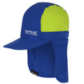 Marineblau-Limone - Front - Regatta - "Protect" Kappe für Kinder
