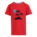 Leuchtend Rot - Front - Regatta - "Hawaii" T-Shirt für Kinder