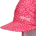 Pink Fusion Tiermuster - Back - Regatta Great Outdoors Kinder Sommerkappe