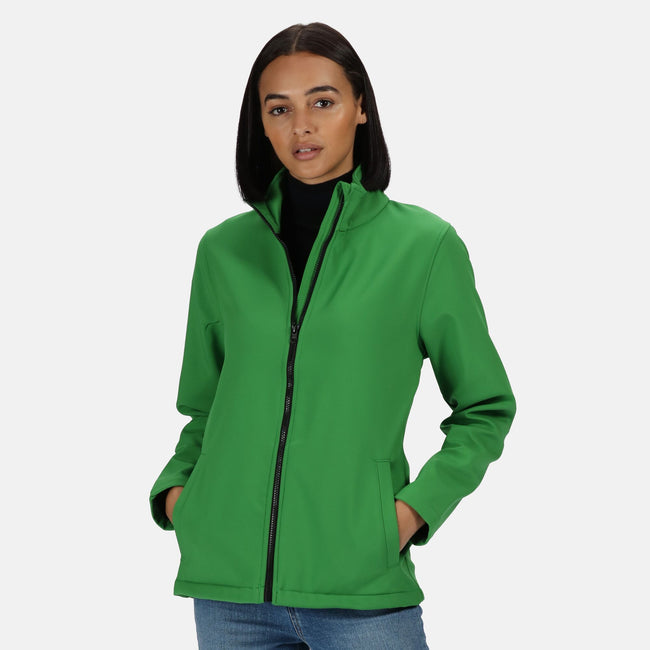 Neongrün-Schwarz - Back - Regatta Damen Softshell-Jacke Ablaze, bedruckbar