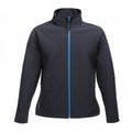 Marineblau-Mittelblau - Front - Regatta Damen Softshell-Jacke Ablaze, bedruckbar
