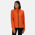 Orange-Schwarz - Back - Regatta Damen Softshell-Jacke Ablaze, bedruckbar
