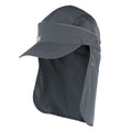 Dunkelgrau - Lifestyle - Regatta Unisex Baseballkappe Protector II mit Nackenschutz zum Aufrollen