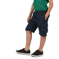 Marineblau - Back - Regatta - "Shorewalk" Cargo-Shorts für Kinder
