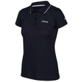 Marineblau - Side - Regatta - "Maverick V" Poloshirt für Damen