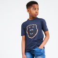 Marineblau - Side - Dare 2B Kinder Go Beyond Grafik T-Shirt