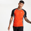 Orangerot-Schwarz - Lifestyle - Dare 2B Herren T-Shirt Conflux