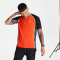 Orangerot-Schwarz - Pack Shot - Dare 2B Herren T-Shirt Conflux
