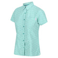 Ozeanblau - Close up - Regatta - "Mindano VI" Hemd für Damen kurzärmlig