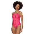 Pink Fusion - Back - Regatta - "Halliday" Badeanzug für Damen