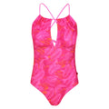 Pink Fusion - Front - Regatta - "Halliday" Badeanzug für Damen
