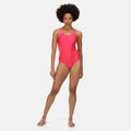 Pink-Pink - Side - Regatta - "Active" Badeanzug für Damen