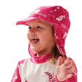 Pink Fusion - Back - Regatta - "Sunshade" Kappe für Kinder