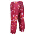 Beeren Pink -Herbstfarben - Lifestyle - Regatta - "Floral" Wasserfeste Hose für Kinder