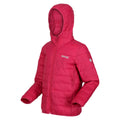 Beeren Pink - Side - Regatta - "Hillpack" Jacke mit Kapuze für Kinder