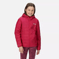 Beeren Pink - Close up - Regatta - "Hillpack" Jacke mit Kapuze für Kinder
