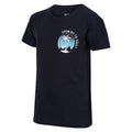 Marineblau - Side - Regatta - "Bosley VI" T-Shirt für Kinder