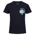 Marineblau - Front - Regatta - "Bosley VI" T-Shirt für Kinder