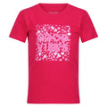 Pinker Trank - Front - Regatta - "Bosley VI" T-Shirt für Kinder