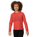 Mineral Rot - Lifestyle - Regatta - "Wenbie III Good Vibes Club" T-Shirt für Kinder  Langärmlig
