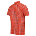 Rost-Orange - Side - Regatta - "Kalambo VII" Hemd für Herren  kurzärmlig