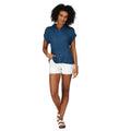 Opal-Blau - Pack Shot - Regatta - "Lupine" T-Shirt Mit Kragen für Damen