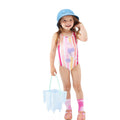 Bunt - Back - Regatta - "Multi Striped" Badeanzug für Mädchen