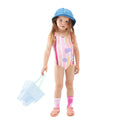 Bunt - Side - Regatta - "Multi Striped" Badeanzug für Mädchen