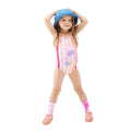 Bunt - Front - Regatta - "Multi Striped" Badeanzug für Mädchen