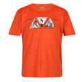 Leuchtend Orange - Front - Regatta - "Alvarado VII" T-Shirt für Kinder