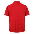 Rot - Back - Regatta - "Pro 65-35" Poloshirt für Herren  kurzärmlig