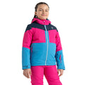Schwedisch Blau-Reines Rosa - Lifestyle - Dare 2B - "Slush" Skijacke für Kinder