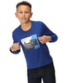 Königsblau - Side - Regatta - "Wenbie III" T-Shirt für Kinder  Langärmlig