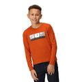 Gebranntes Kupfer - Lifestyle - Regatta - "Wenbie III Keep Going" T-Shirt für Kinder  Langärmlig