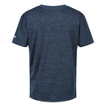 Blau meliert - Back - Regatta - "Alvarado VII" T-Shirt für Kinder