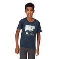 Blau meliert - Pack Shot - Regatta - "Alvarado VII" T-Shirt für Kinder